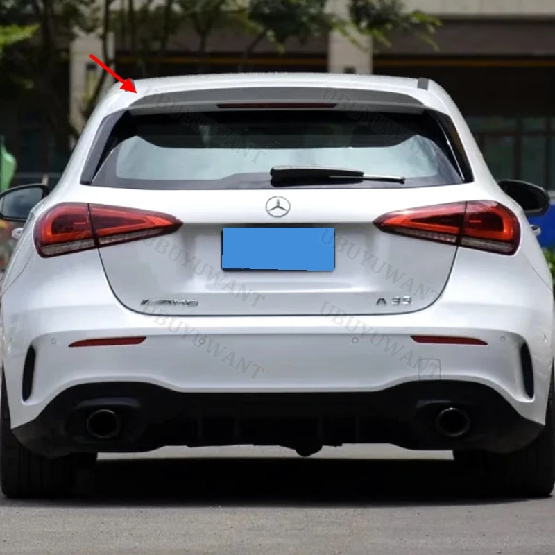 For A-Class W177 2018-2023 A180 A200 A220 A35 Hatchback Rear Roof Trunk Spoiler Tail Wings Car Fixed Wind