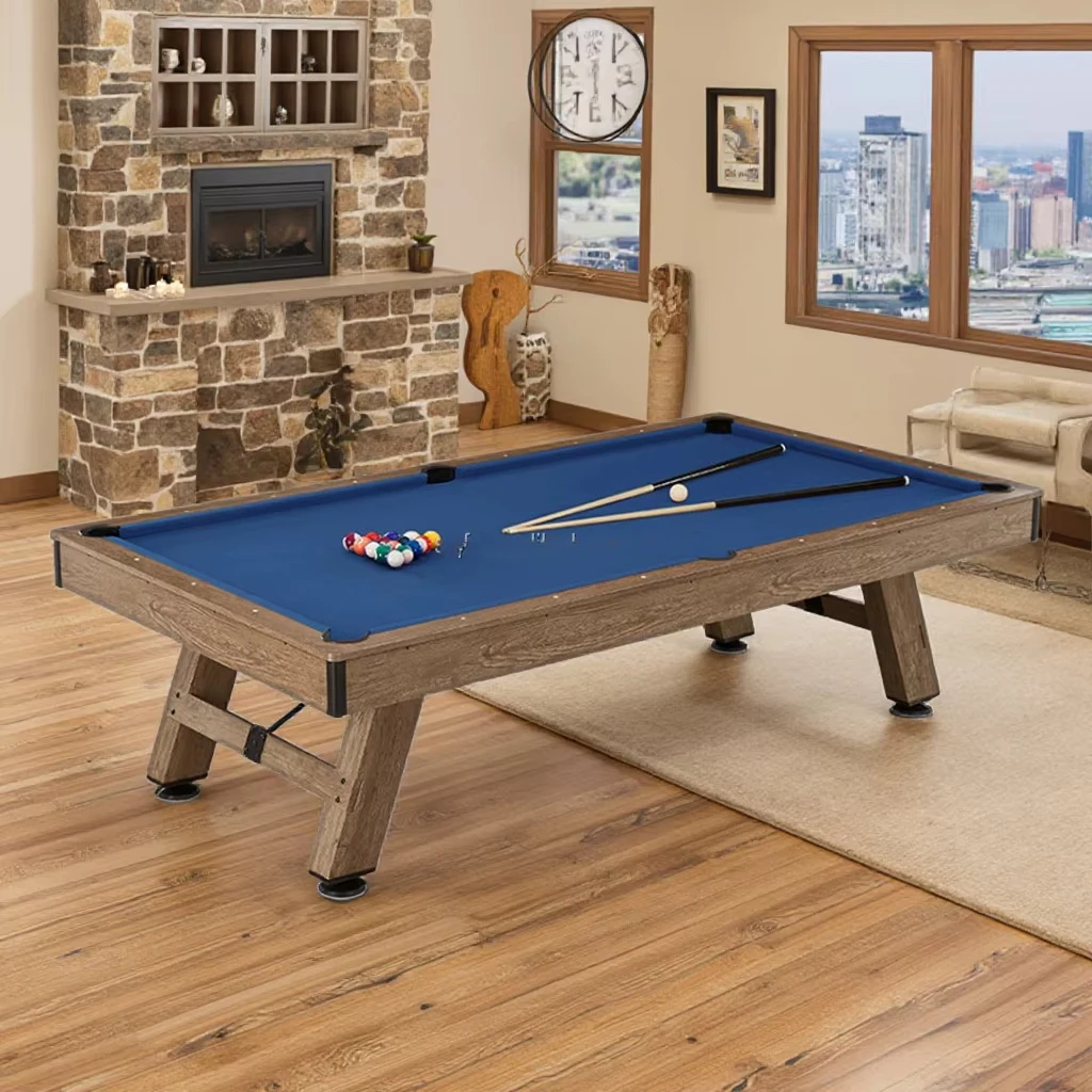 8ft Customizable Multi-Function 3-in-1 Game Table Snooker Billiards Table Tennis 9 Ball Pool Rubber Black Balls MDF Unisex