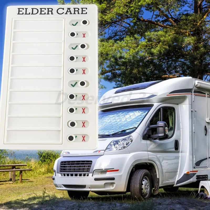 Multi-purpose Memo Checklist To-do-list Pad 5''x8'' Adjustable My Chores Checklist Board for Car RV Home Classroom Wall