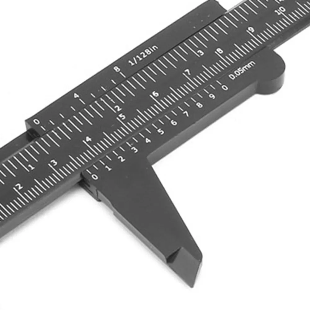 Plastic Vernier Caliper 150mm Length Double Scale Double Scale Measuring Tool 0.5mm Accuracy Fast Read Design