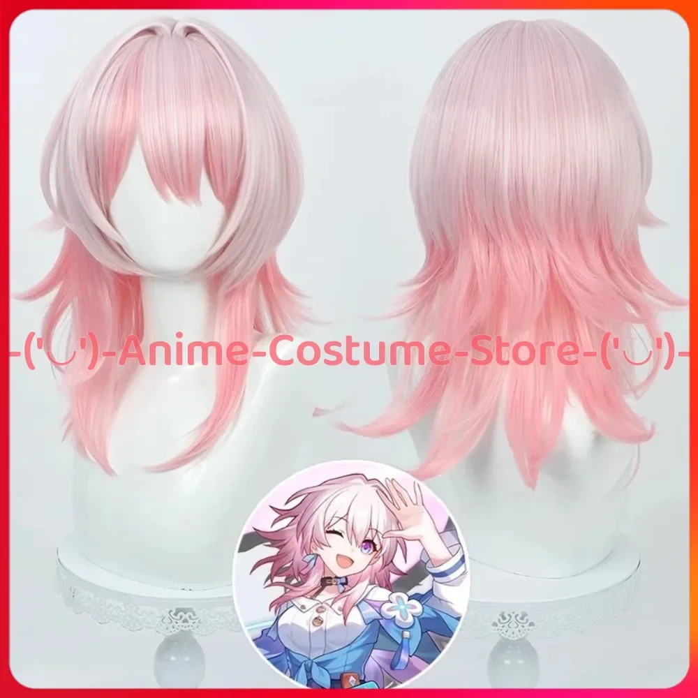 

Honkai: Star Rail 7 марта, парик для косплея, парики с игровым персонажем, Хэллоуин, карнавальный костюм для вечеринки, реквизит, термостойкие синтетические волосы