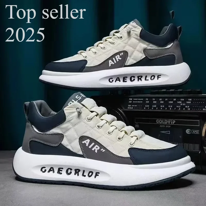 2025years- Zapatos deportivos de moda para hombre, zapatos para correr con parte inferior gruesa/zapatos de pizarra/ blanca