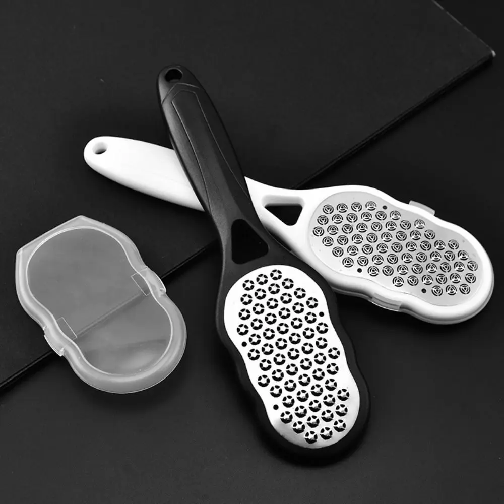 Dead Skin Remove Stainless Steel Foot File Can Store Dandruff Multifunctional Foot Trimmer Rubbing Feet Exfoliating