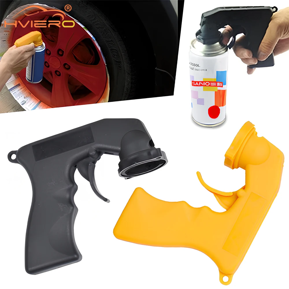 Spray Adaptor Paint Care Aerosol Gun Handle Full Grip Trigger Locking Collar Maintenance Repair Tool Polish Car Accessories Wash