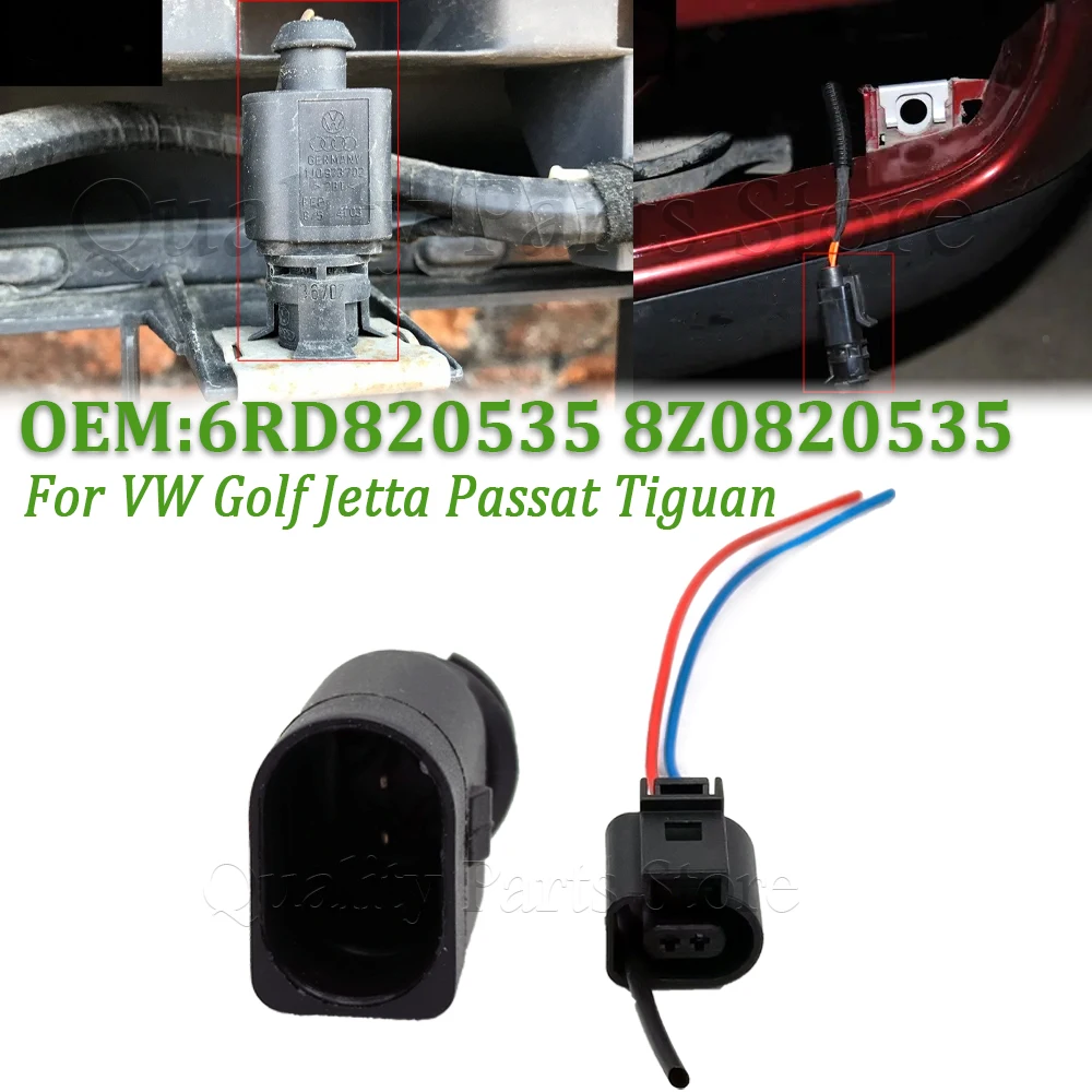 6rd820535 8z0820535 sensor de temperatura do ar do carro & plug para vw passat polo tiguan santana cc jetta magotan golf excelente sagitar
