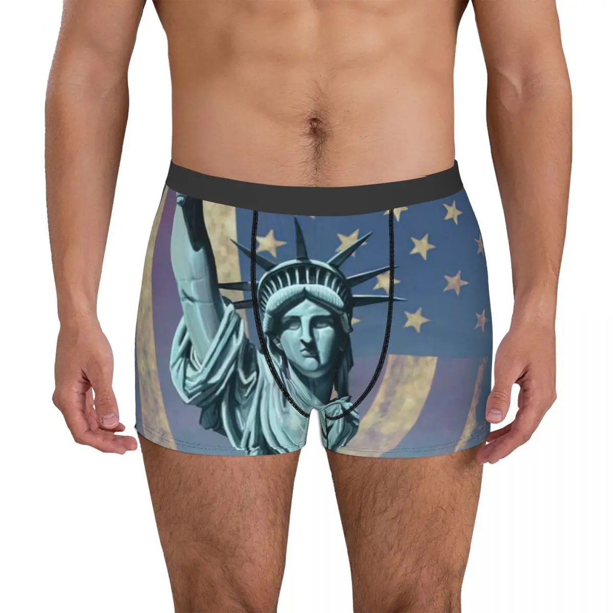 

Statue Of Liberty Underpants Cotton Panties Men's Underwear Ventilate Shorts