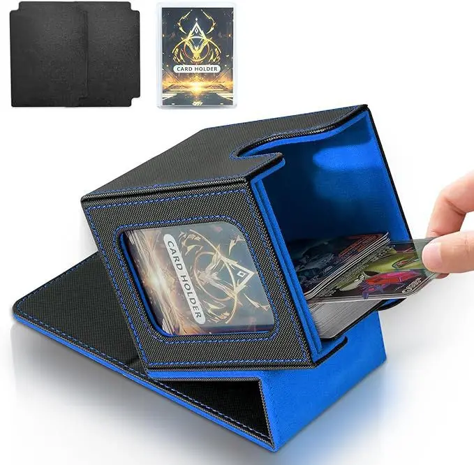 custom deck box yugioh UAONO Card for MTG, 100+ Deck Case with 2 Dividers, PU Leather Storage Box, Compatible with Collectible Trading Cards (Black & Red, Sky Dragon) : Toys & Games Unchained Soul Lord Of Yama