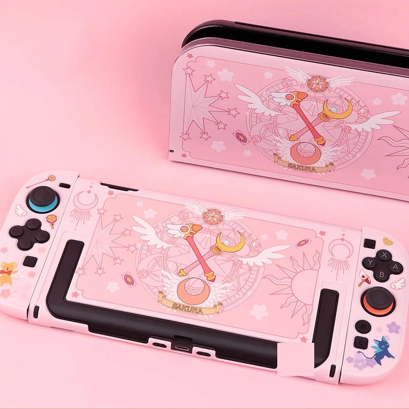 

Protective Shell Compatible with Switch 2 Hard PC Cover Kawaii Pink Full Back Case for Nintendo Switch 2 2025 Console