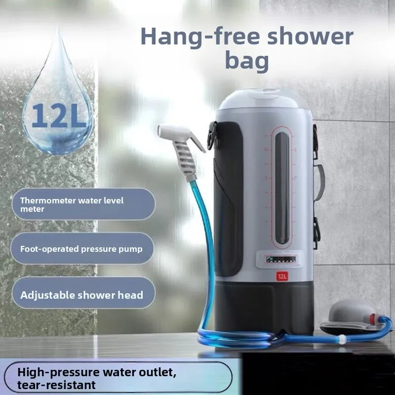 Outdoor Solar Shower Bag Camping Portable Water Storage Heater Bathing