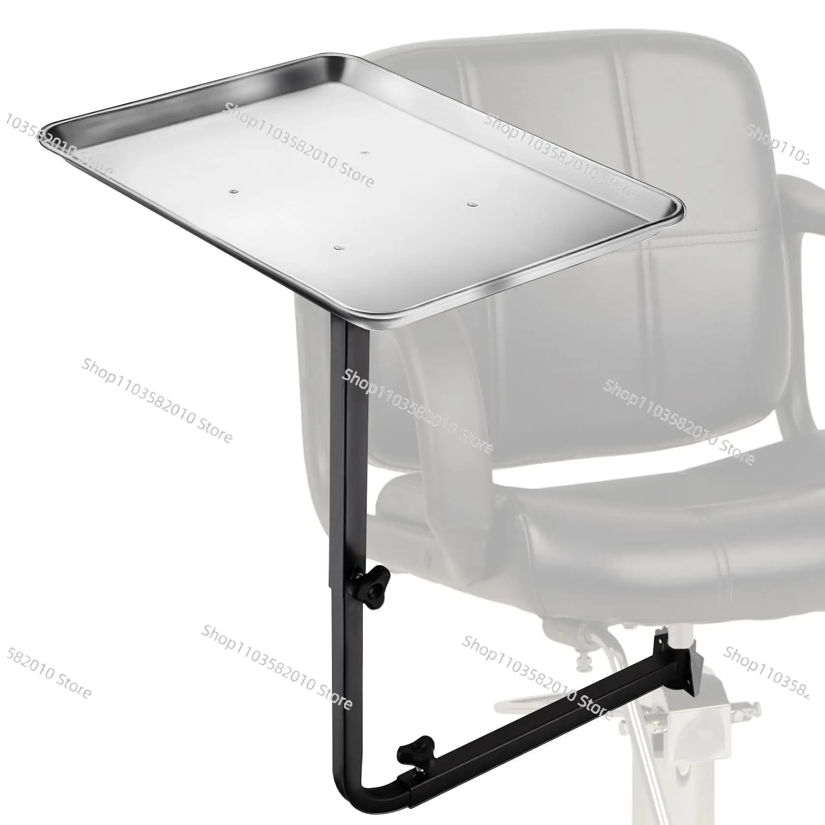 

Salon tray Hair chair Grafting storage Aluminum tray Hair chair storage tool Lifting rotating bracket