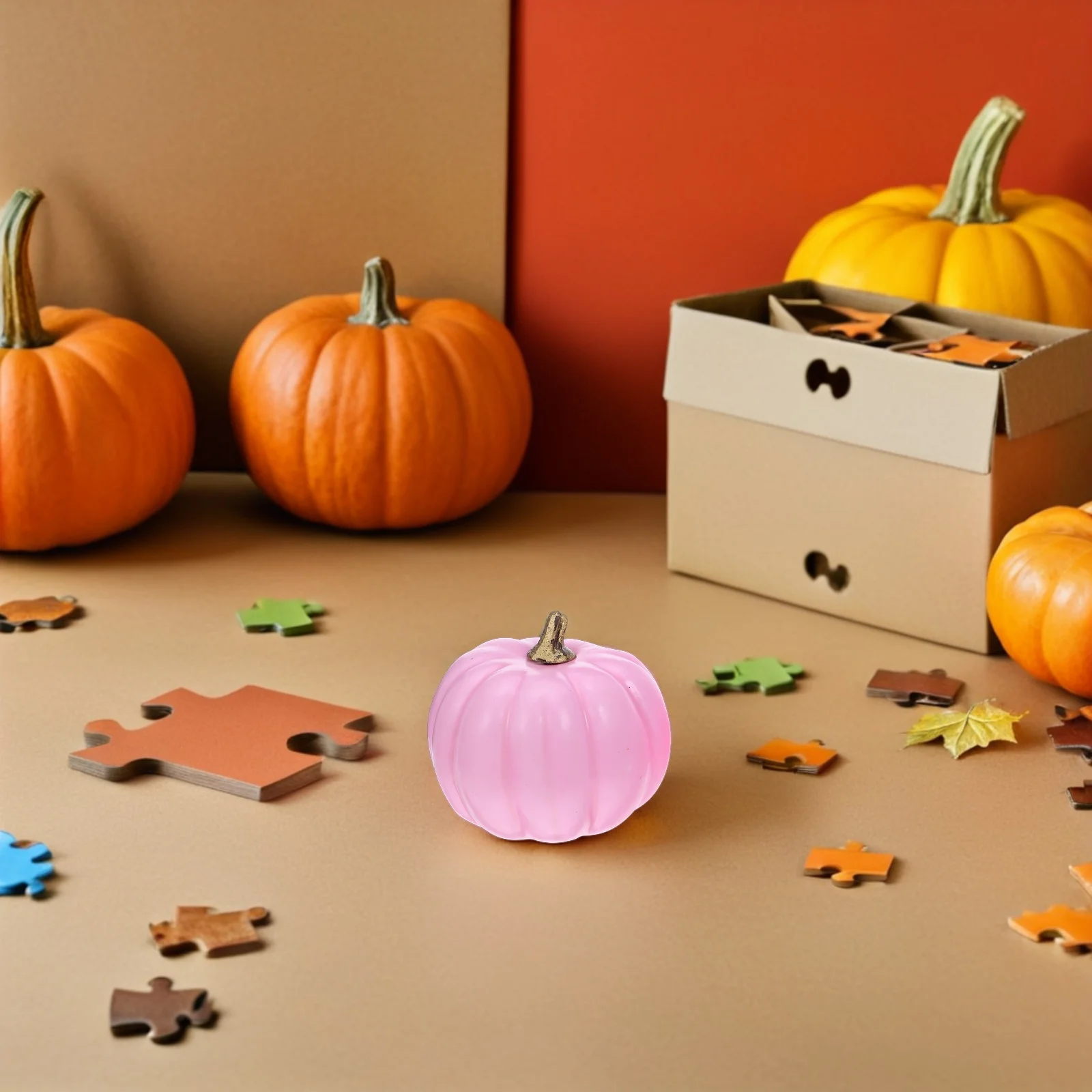 

12Pcs Artificial Foam Pumpkins Realistic Lifelike Small Mini Decorative Autumn Fall Thanksgiving Halloween Table Centerpiece