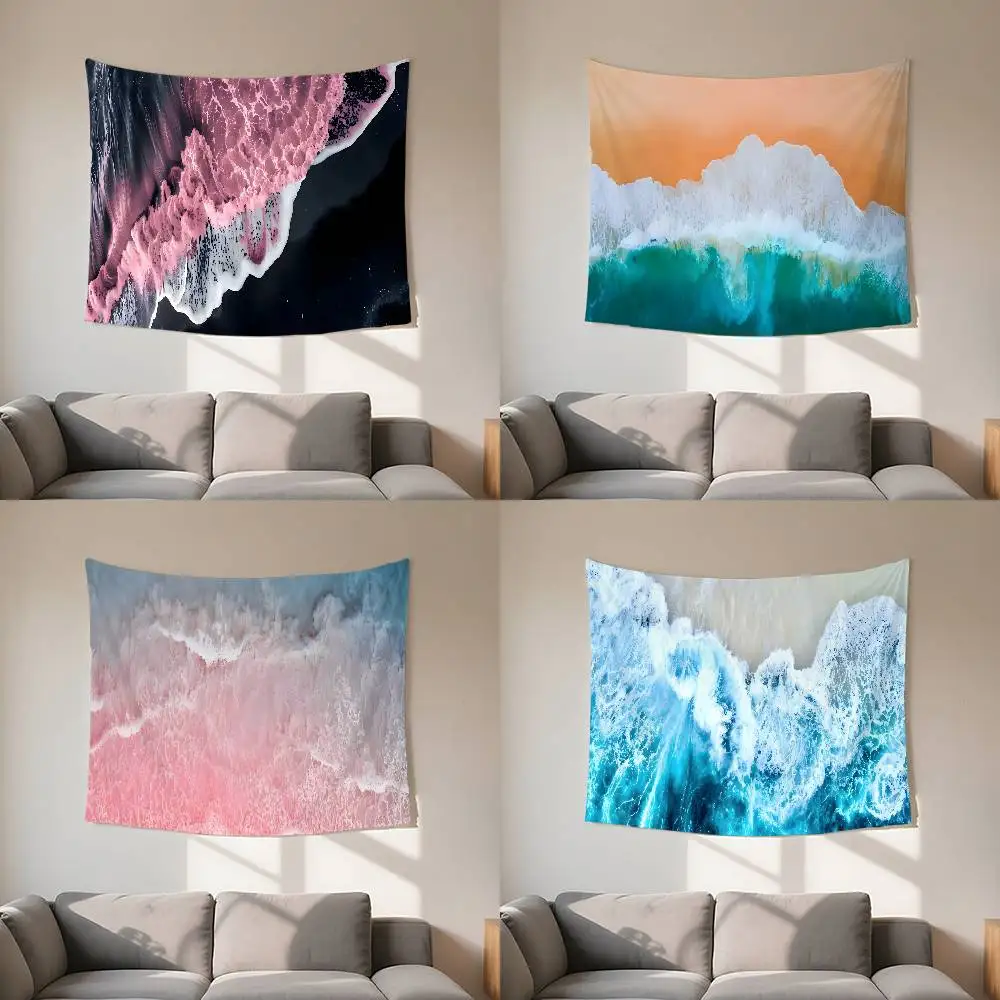 Blue Sky Beach Tapestry Customizable Tapestries Of Various Styles,wall Hangings, Celebrity Photo Printing,wall Hangings