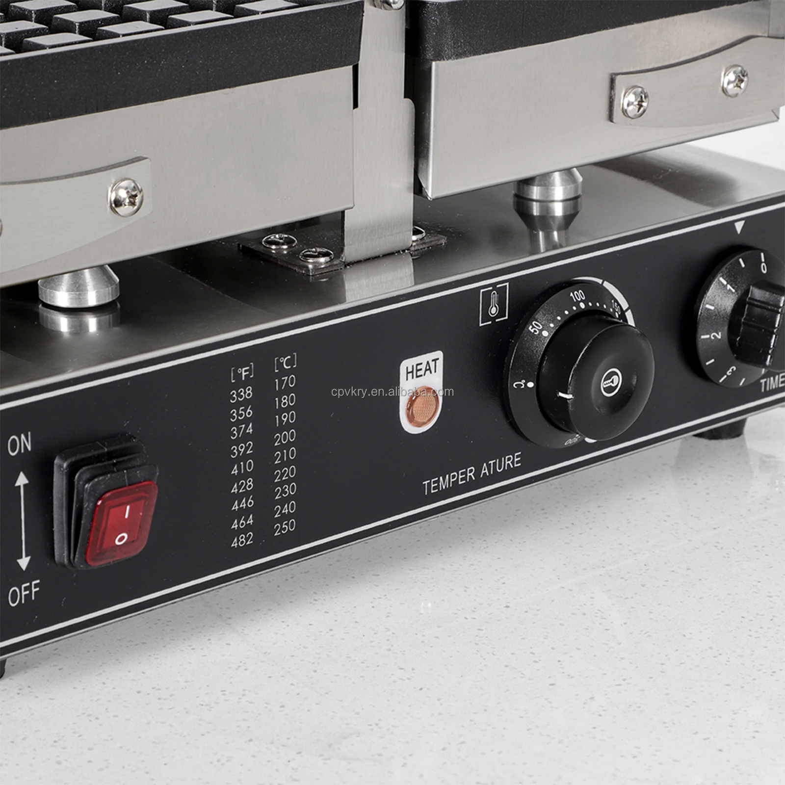 Commercial Electric 2-Slice Square Single Foam Waffle Maker Pancake Egg Waffle Machine for Fun Kids Adults Breakfast Household