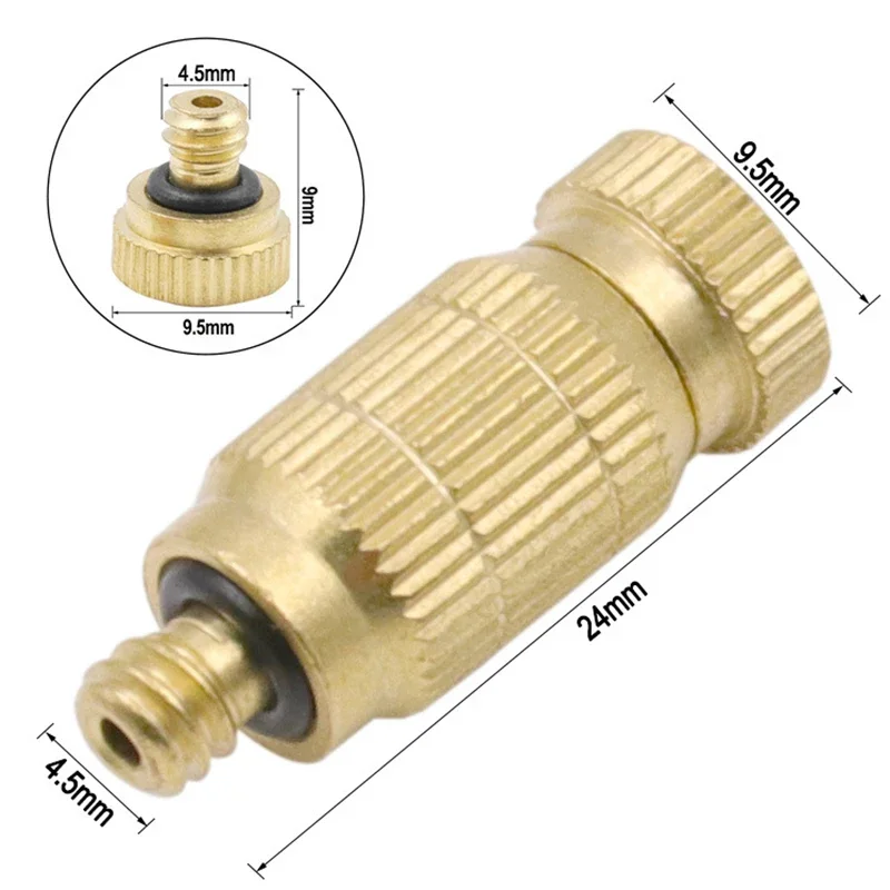 Распылительная Форсунка 3/16 "Высокая Давление туман распылительная головка из латуни и Нержавеющая сталь 0,1 мм/0,15 мм/0,2 мм/0,3 мм/0,4 мм/0,5 мм Садоводство