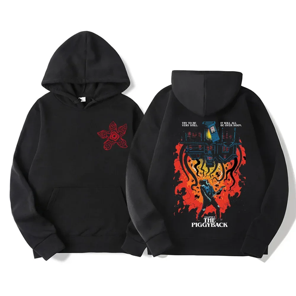 

2026 New Eddie Munson Hoodie Women The Demogorgon Streetwear Cannibal Flower Monster Hoodies Men Vintage Rock Sweatshirts