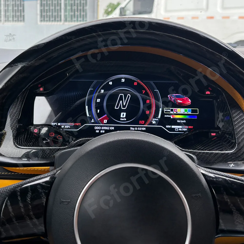 12.3 inch Digital LCD Instrument Cluster For Lamborghini Gallardo 2003-2013 LCD Virtual Dashboard Screen Car DGauge Speedometer1
