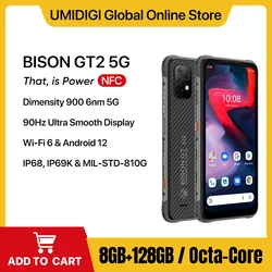 UMIDIGI-BISON GT2 PRO Smartphone robusto, 5G, IP68, IP69K, Android 12, NFC, bateria de 6150mAh, 6,5 