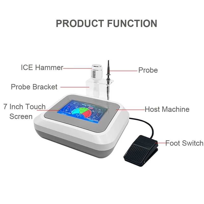 60W RF Vaso sanguigno rosso Rimozione vascolare Detergente per il viso Macchina di bellezza Ago ad alta frequenza Rimozione vene del ragno Strumento per la cura della pelle