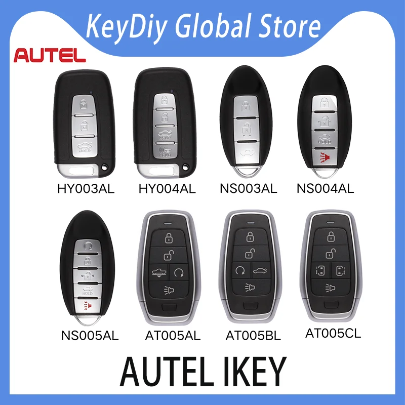 

AUTEL IKEY HY003AL NS003AL HY004AL AT005AL NS004AL AT005BL NS005AL AT005CL Keyless universal smart key KM100 IM508 IM608 XP400