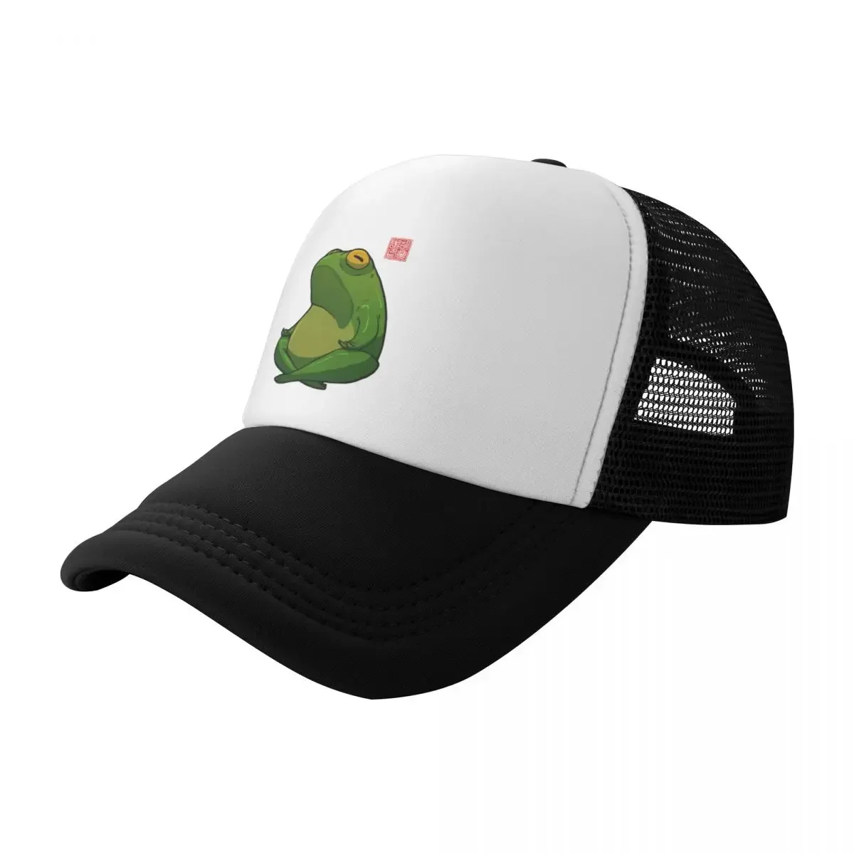 Yoga Frog Cross Legged Pose Baseball Cap Anime Hat Man For The Sun Men's Hats Women's