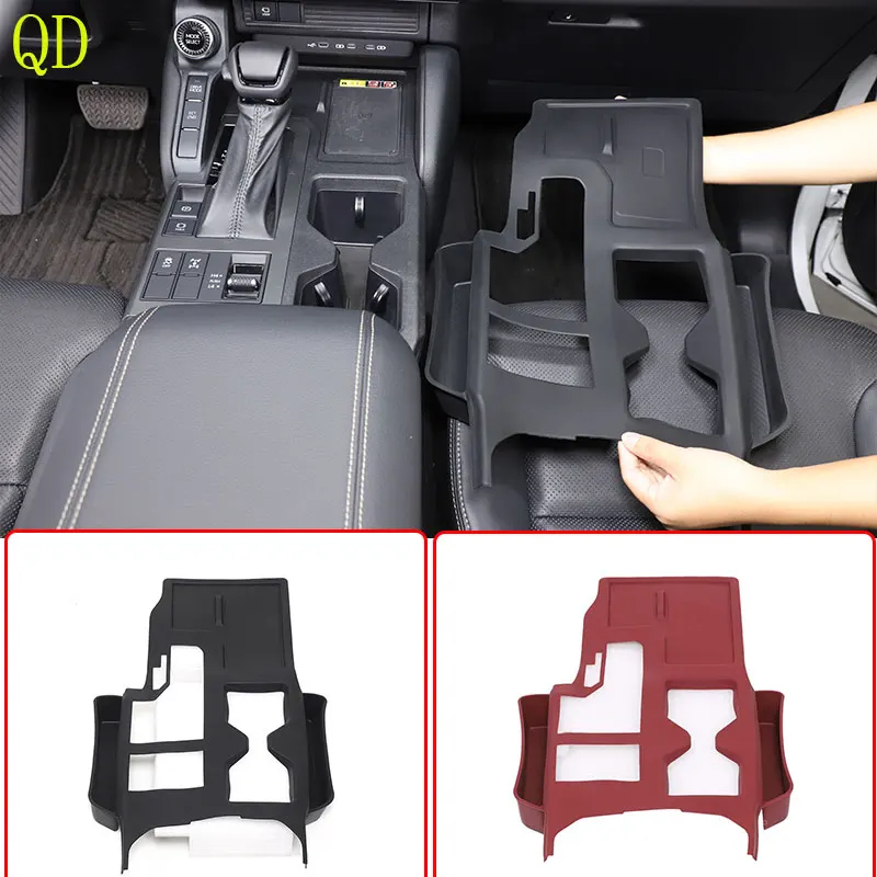 For Toyota Land Cruiser Prado 250 LC250 2024+ Silicone Black Car Center Panel Pad with Storage Box Car Interior Accessories 1Pcs