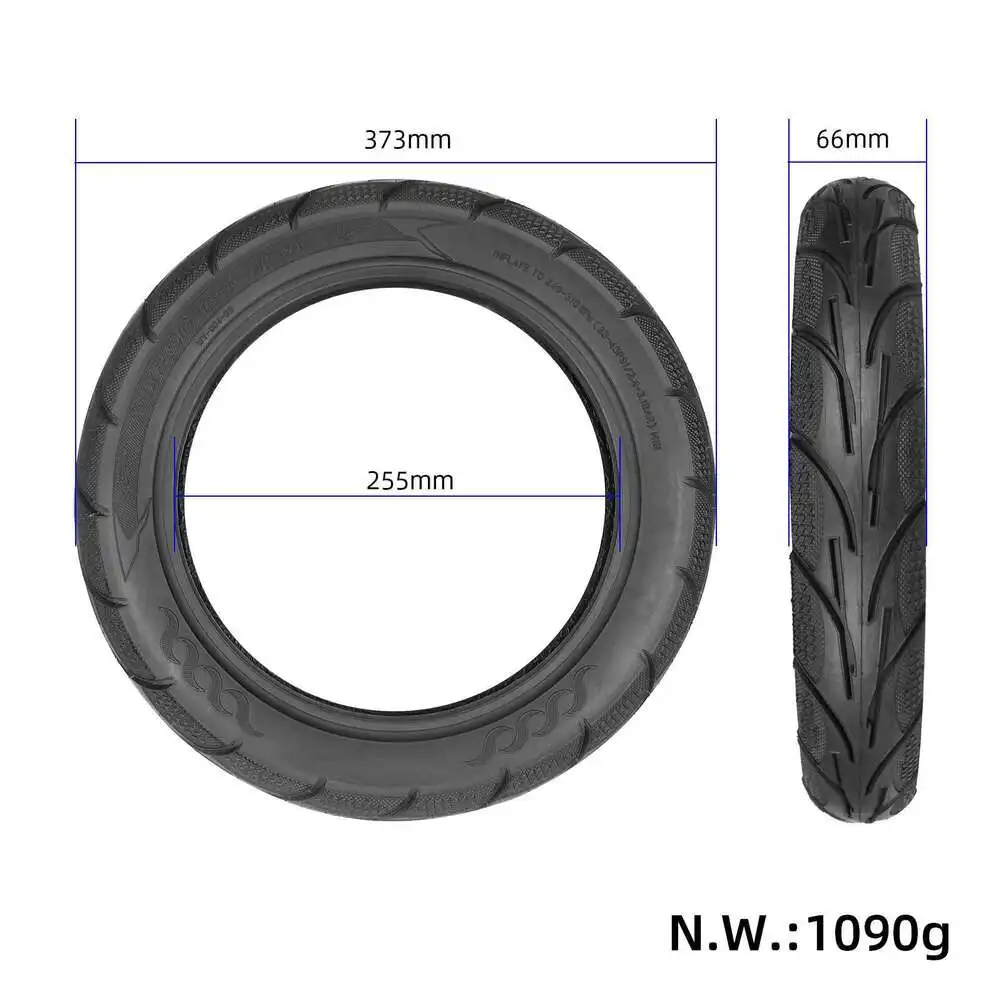 

14 inch vacuum tubeless tire 14 x 2 50 64254 for electric scooters designed to minimize flats and provide smooth ride experience