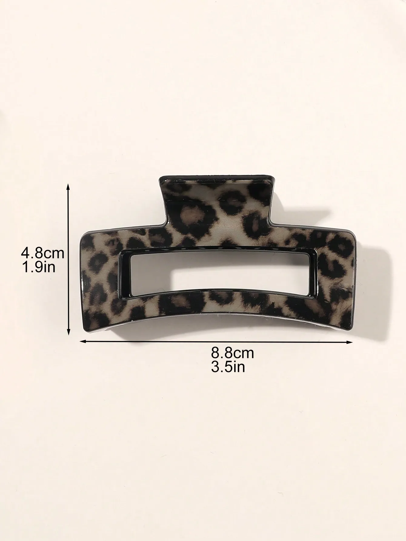 4 Stück Leoparden-Haarklammern für Frauen und Mädchen, Haarklammern, modischer Haarschmuck, Hai-Clip für dünnes, dickes Haar – Detail 5