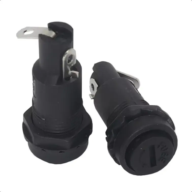 【3-1PCS】H3-11 Panel Mount Chassis Fuse Holder For 5x20mm Glass Fuses 10A 250V 5*20 High Temperature Resistant