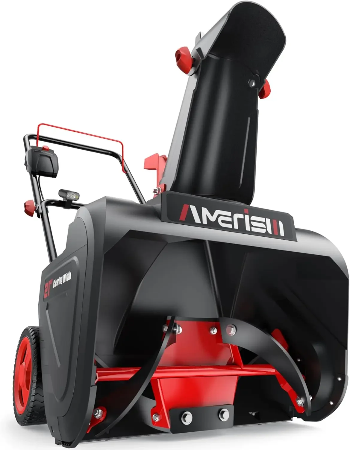 

21" Corded Snow Blower with LED Light, Electric Snow Blower with 15 Amp Motor, 2100 RPM, 30 ft Throwing Distance