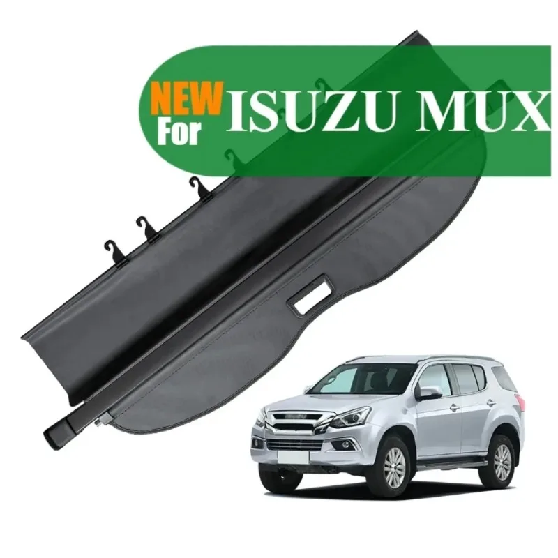 Black Cargo Cover For ISUZU MUX,Retractable Trunk Cargo Cover Anti-Peeping Shield Privacy SUV Auto Accessories