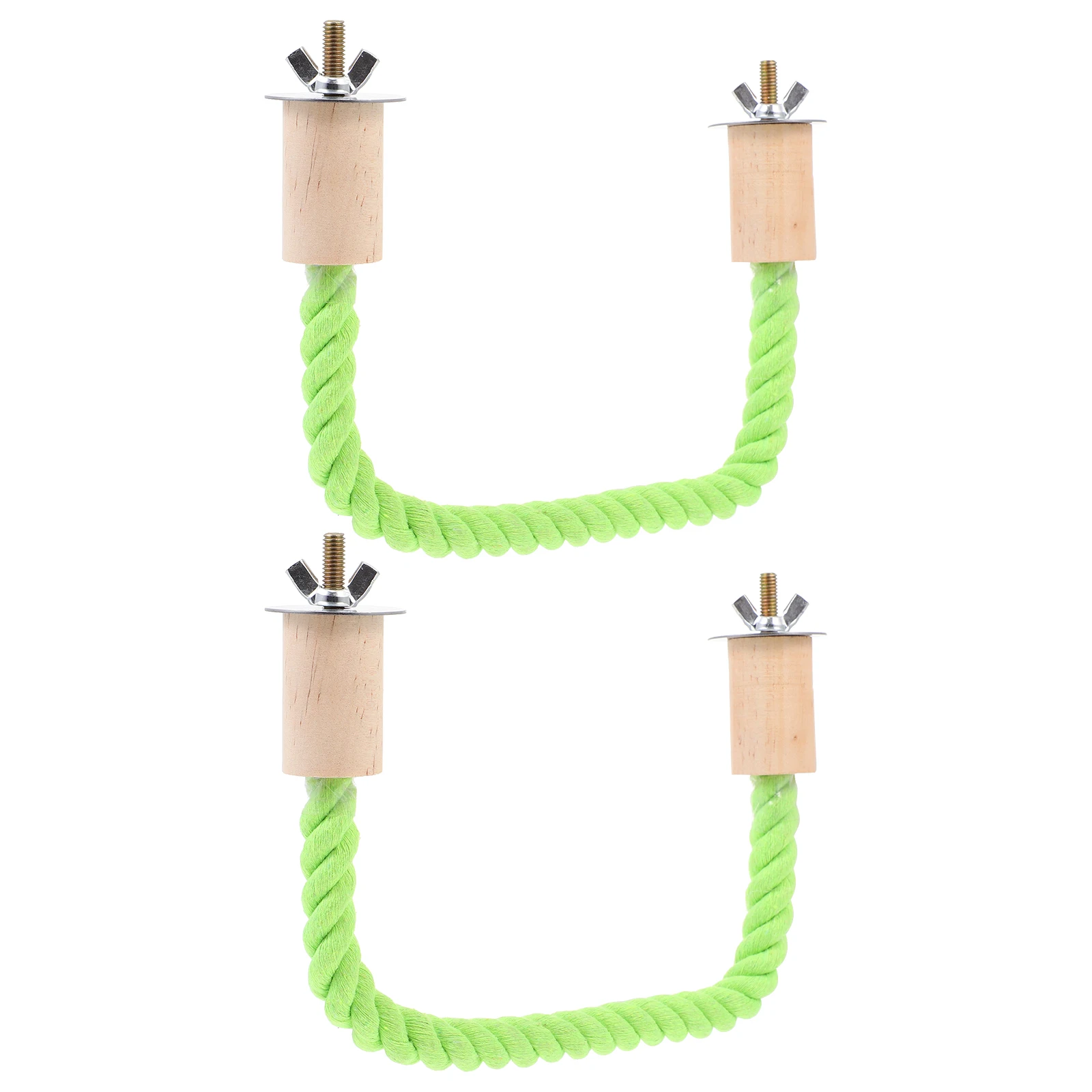 

2 Pcs Parrot Standing Stick Parrots Accessories Bird Accessory for Supplies Rope Perch Perches Birds Chew