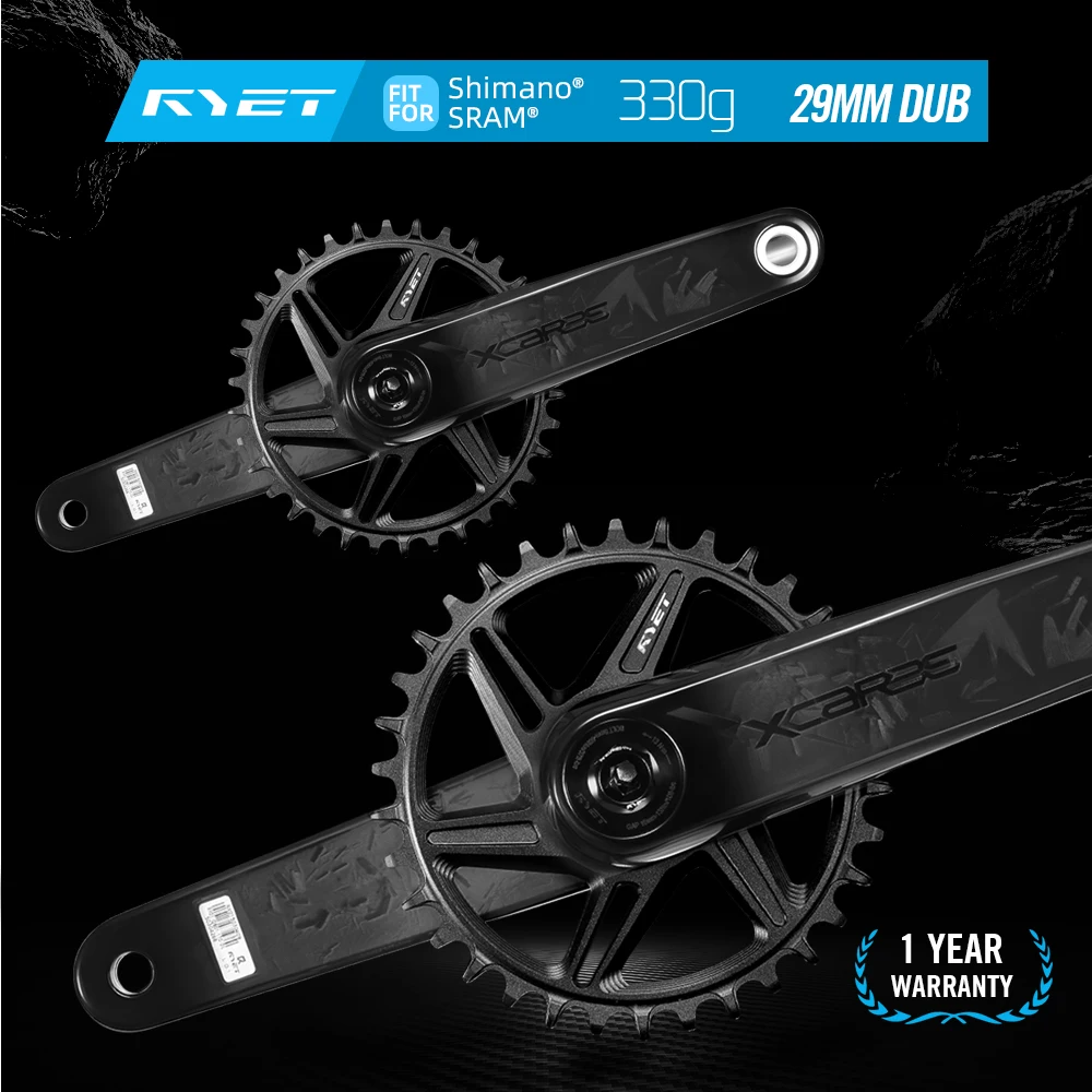 RYET カーボン MTB クランクセット 330 グラム超軽量 DUB 29