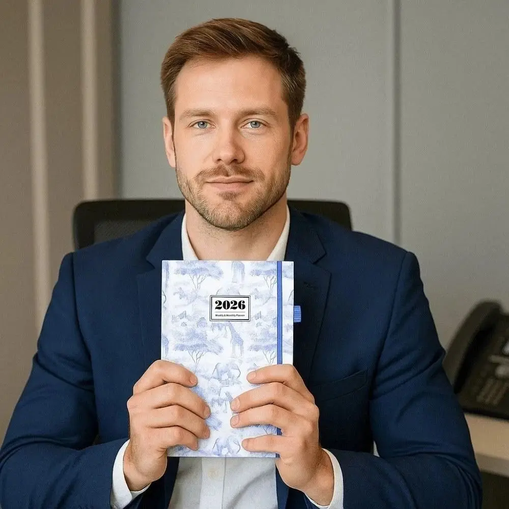 Portable A5 2026 Agenda Book Printed Pattern To Do List Daily Planner Planner Reminder Calendar Book Students