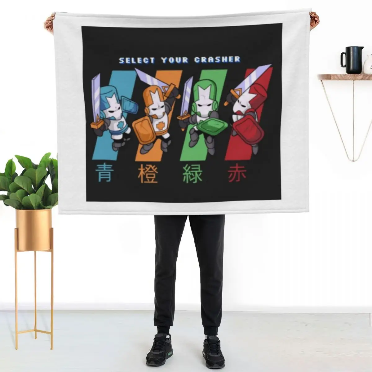 Castle Crashers in Time Throw Blanket Decorative Sofas Tourist Flannels Blankets For Baby Thermals For Travel Thermal Blankets