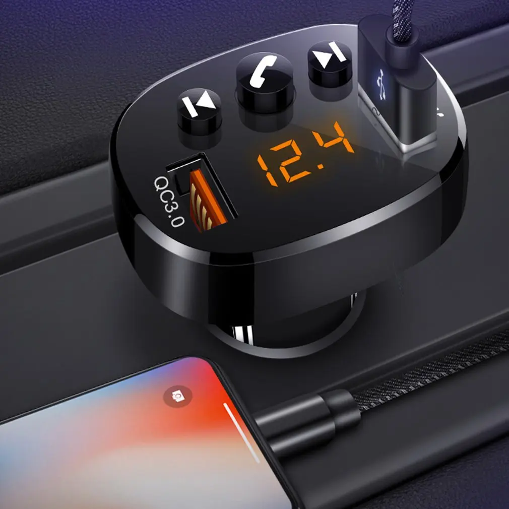 

Wireless Car U Disk MP3 Player Standard 3.1 Hands-free Call Transmittable Hands-free Call Durable Player Dropshipping Wholesale