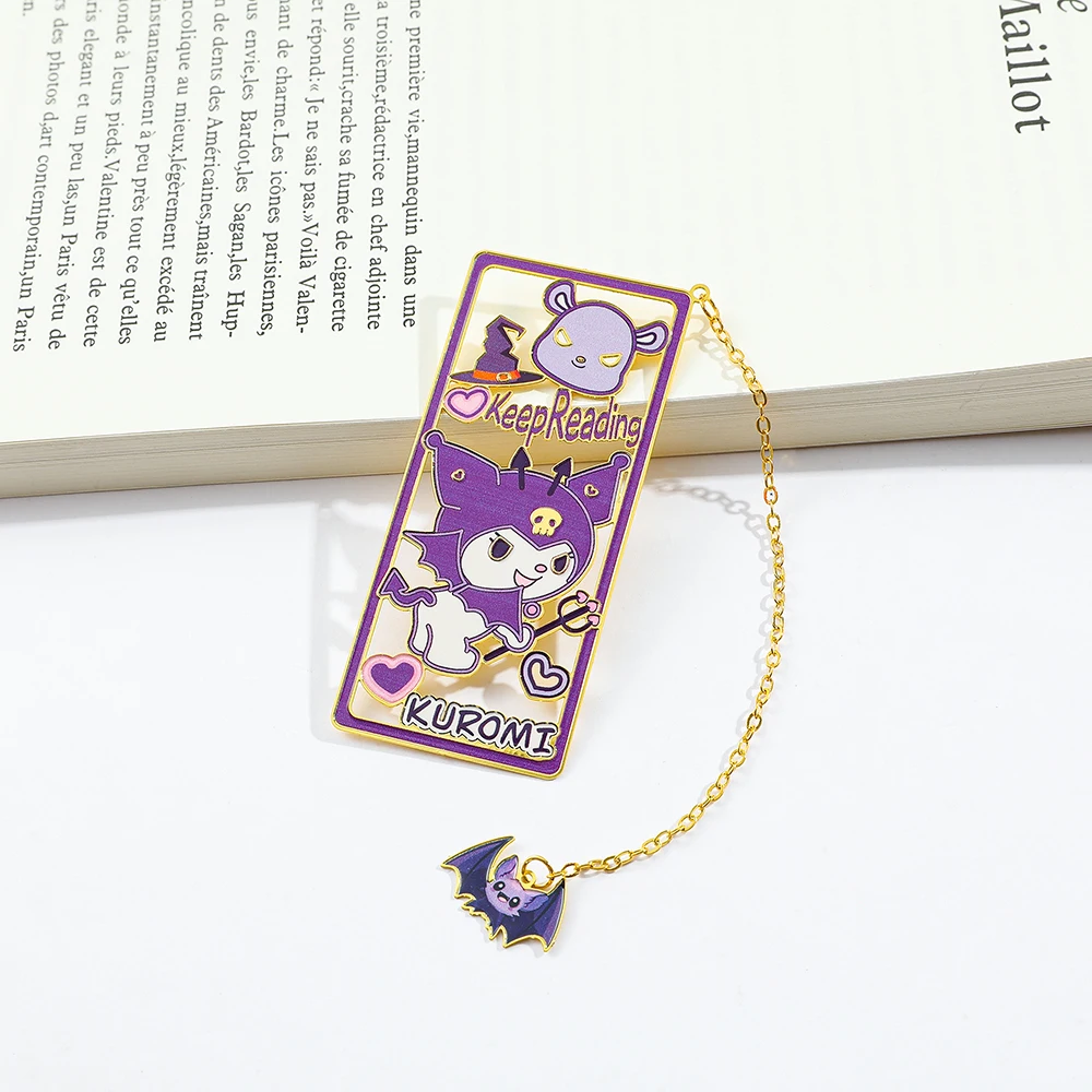 Sanrio Series Bookmarks Metal Kurome Bookmarks Birthday Gift for Daughter Valentine's Day Gift for Wife