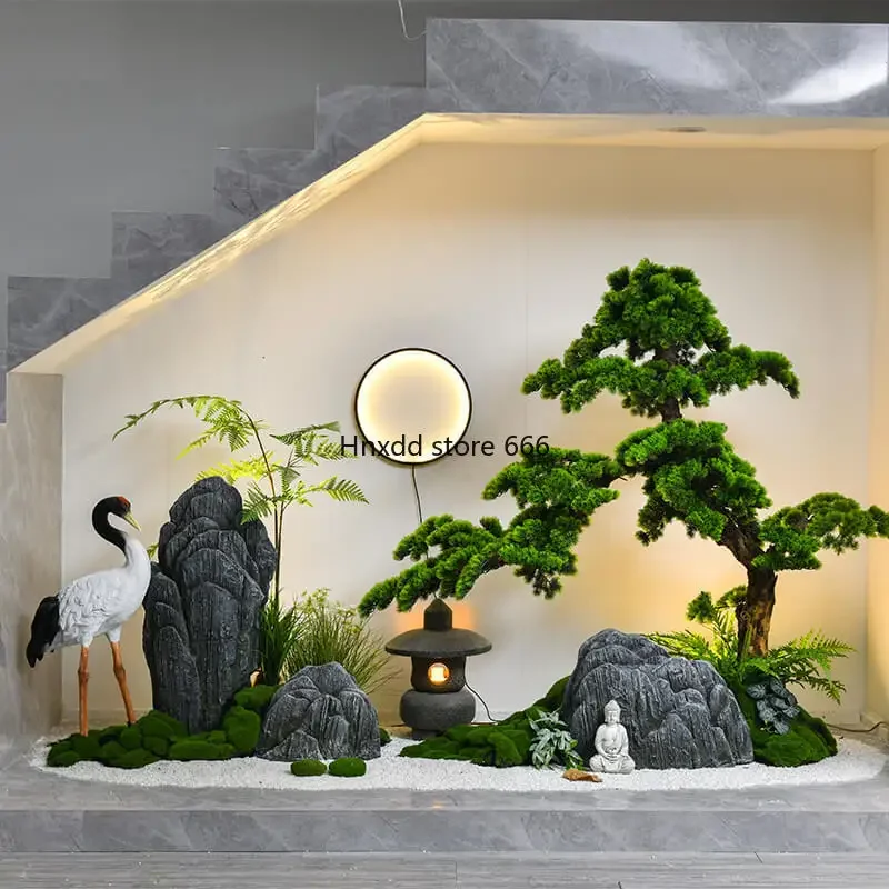 Simulated welcome pine bonsai decorative ornament