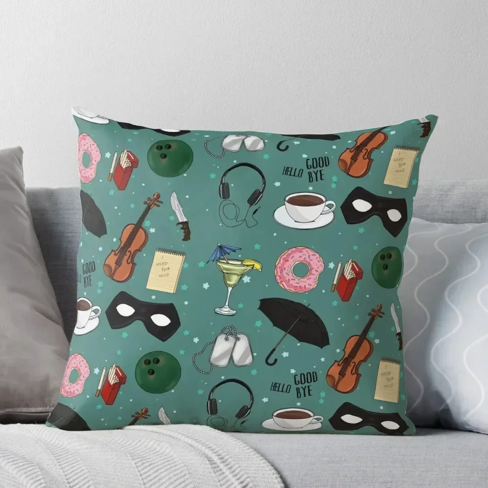 

The Umbrella Academy Collage [in Green] Throw Pillow Anime Pillowcases For Pillows Pillows Aesthetic pillow