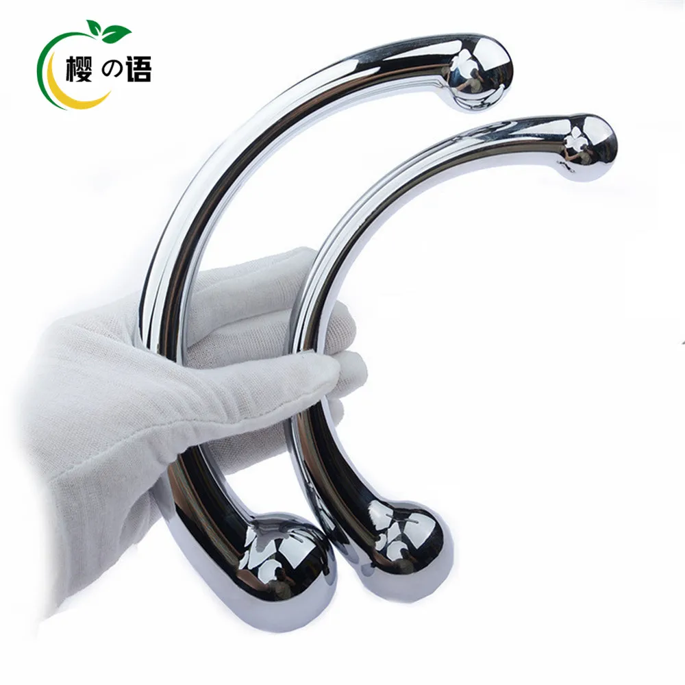 Double Ended Stainless Steel G Spot Wand Massage Stick Pure Metal Penis P-Spot Stimulator Anal Plug Dildo Sex Toy For Women Men - Image 2