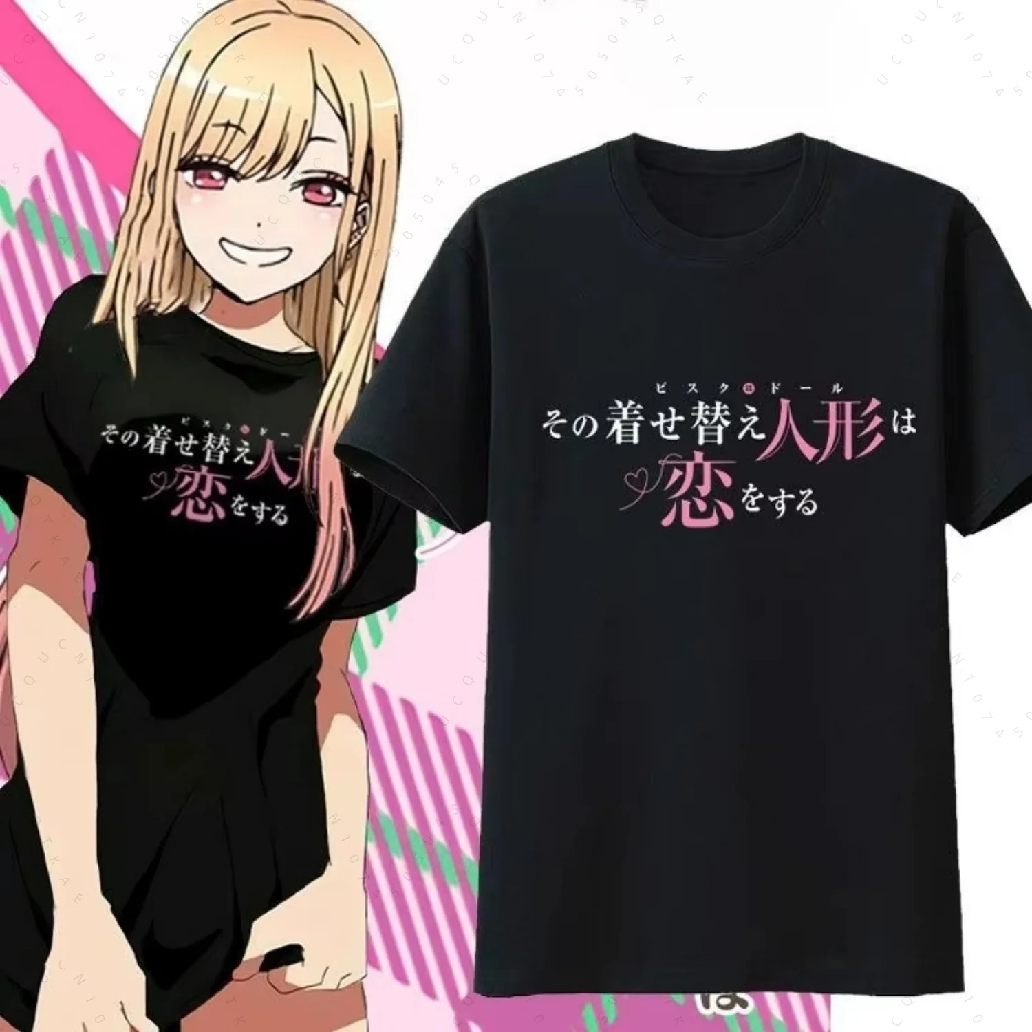 Kitagawa Marin Graphic Print Autumn Pureand Womens T-Shirt Short Sleeve Anime T-Shirt Fashion Streetwear Parent Child T-Shirts