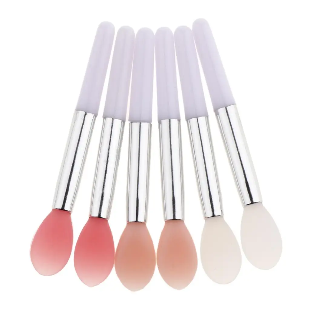 6 pinceles de maquillaje, aplicador de bálsamo labial, kit de herramientas, cosmético de belleza