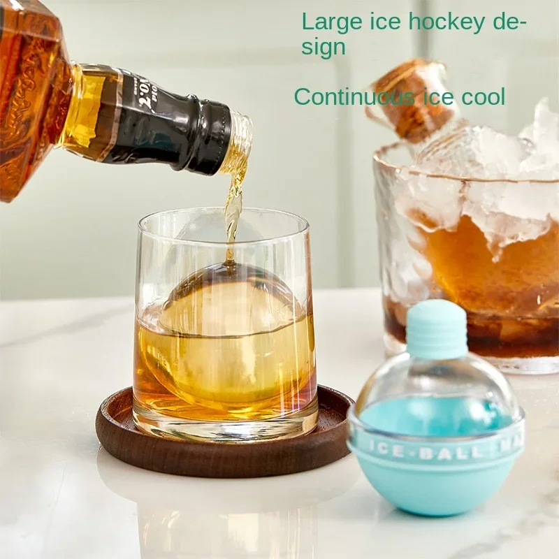Premium Silikon Whisky Eis Ball Form Große Runde Eiswürfel Tablett für Cocktail Party Bars DIY Flexible Eis Eimer Maker244