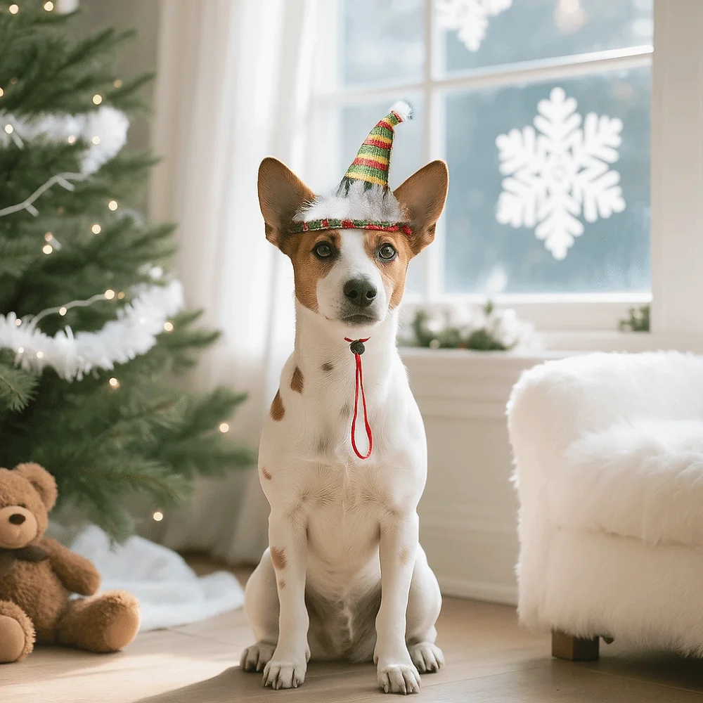 

Pet Costume Accessory Adjustable Pet Christmas Hat Soft Comfortable Festive Pet Hat Colorful Cute Pet Santa Hat Holiday Photos
