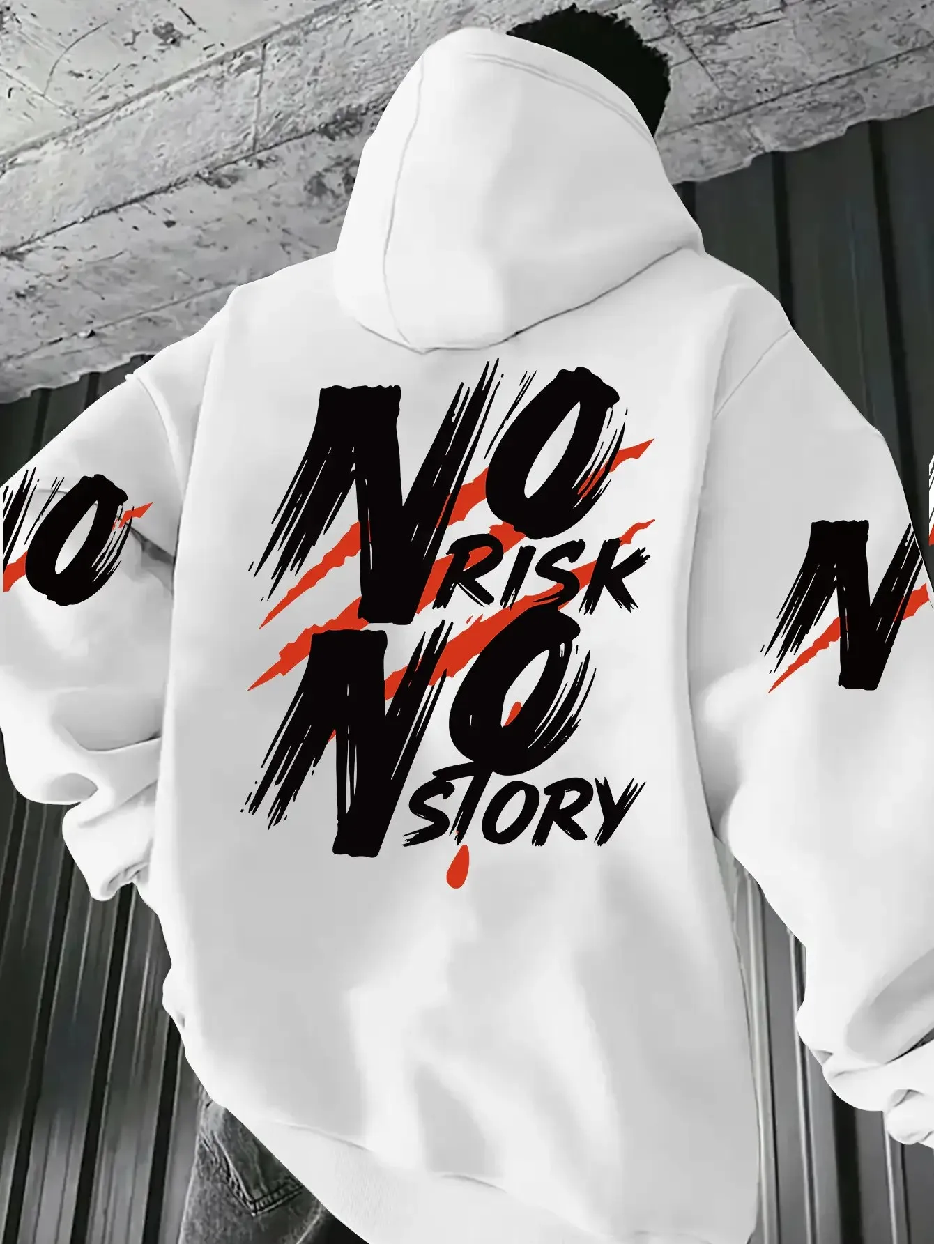 2026 Autumn/Winter New Style Simple Casual Stylish Soft Comfortable 3D Letter Pattern Printed Men's Hooded Sweatshirt