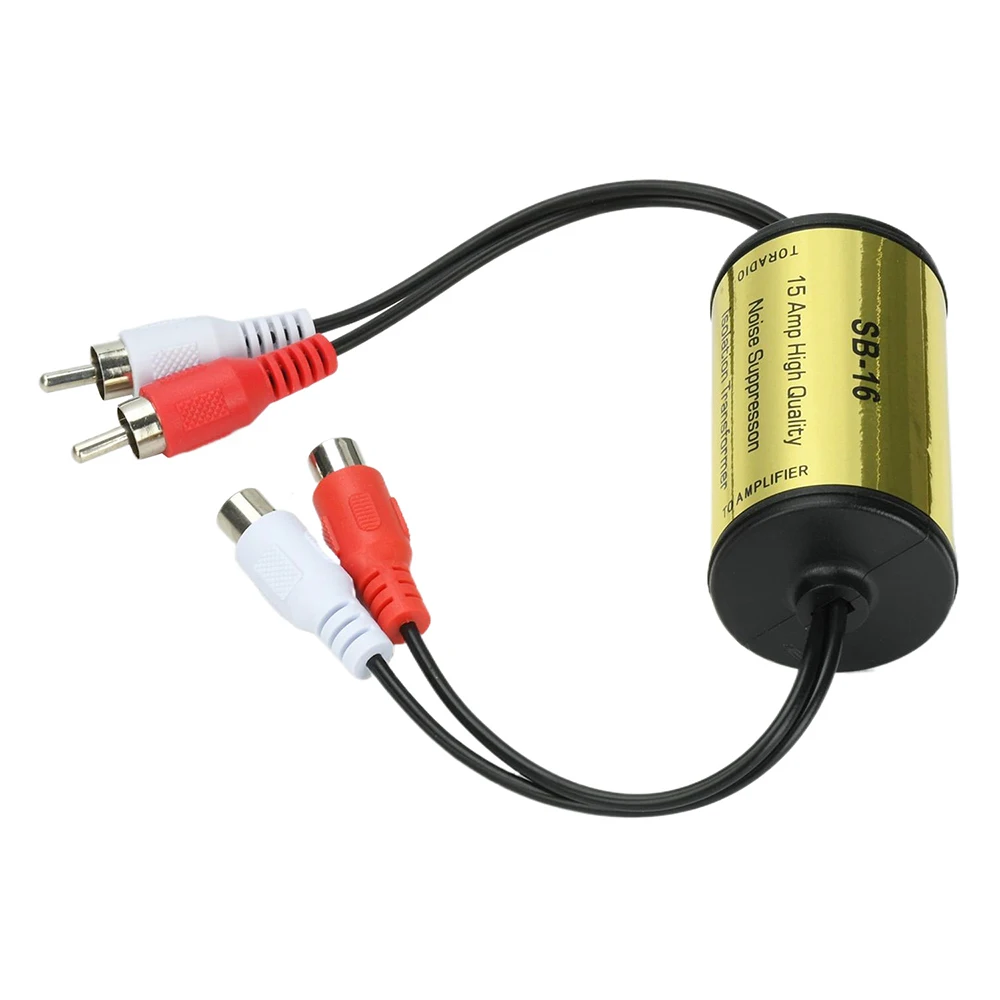 Audio-Rauschfilter-Schleifenisolator für RCA, eliminiert Brummen, Summen und Störgeräusche, Auto- und Heimstereo, Auto-Audio-Filter – Detail 5
