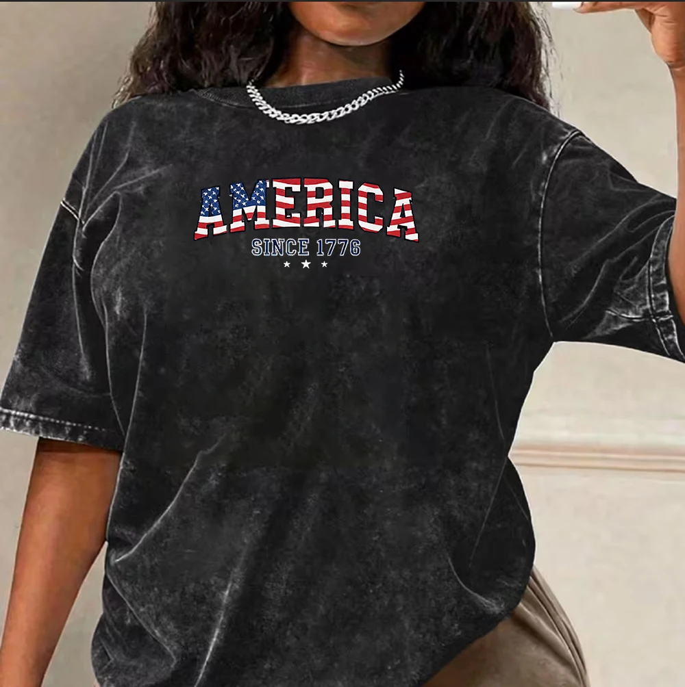 America 250th Anniversary T-Shirt USA 250 Years Shirt 4th of July Graphic T Shirts for Women's Clothing Camisetas Vintage
