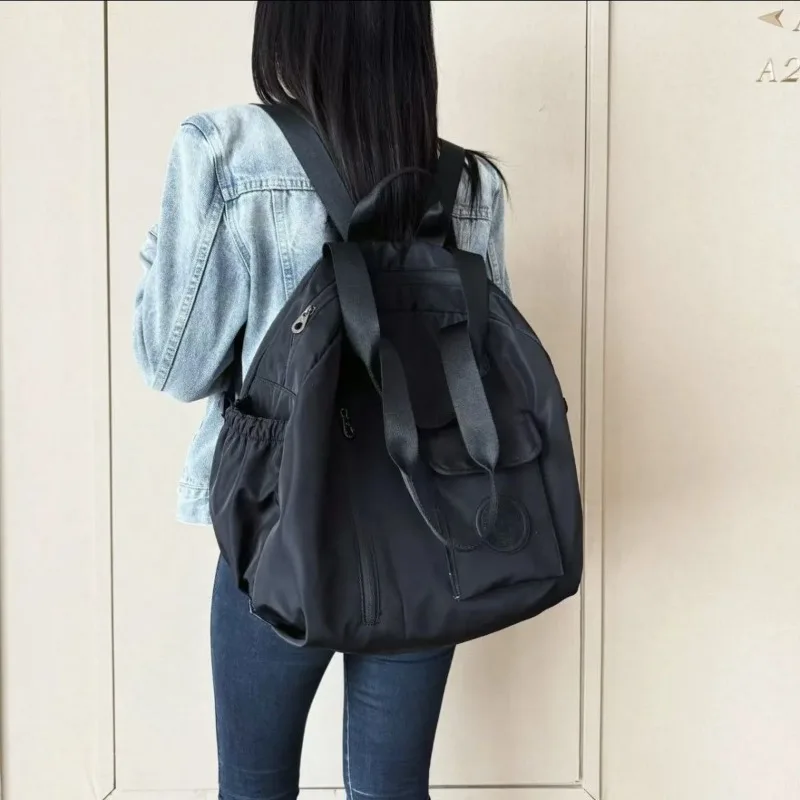 Autumn New Style Sense of Advanced Small and Exquisite Simple All-match Large Capacity on A Business Trip Journey Backpack