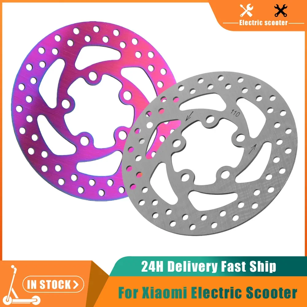 Stainless Steel 110mm Brake Disc For Ninebot F2 Electric Scooter For Xiaomi M365 Rotor Pad Contains 5 Screws Replacement Parts