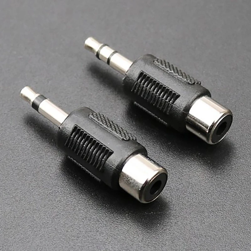 1Pc Mono Dual Channel Plug 3.5 To AV Adapter 3.5mm Audio Head Male To Lotus RCA Female Jack Conversion Head