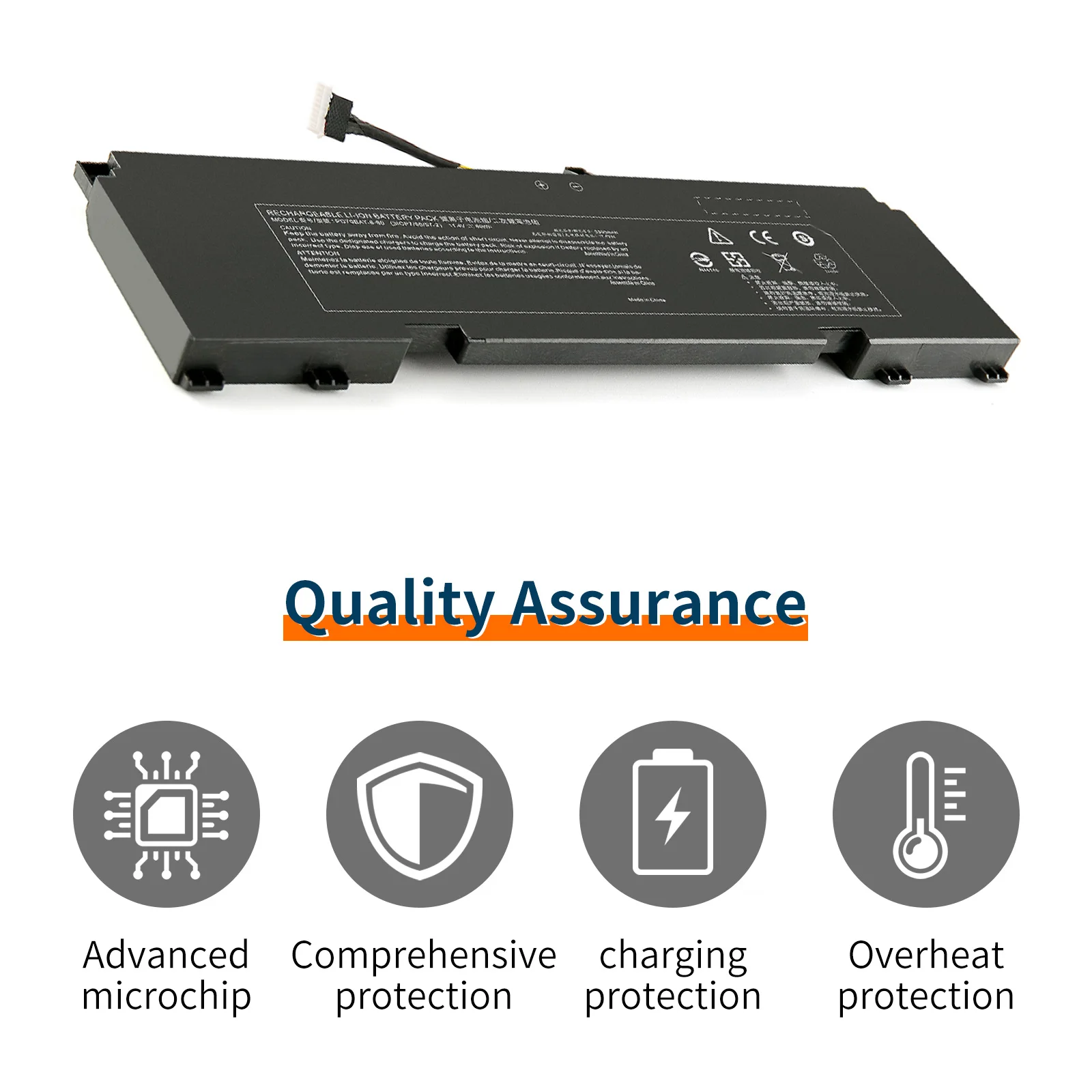 PD70BAT-6-80 Battery for Getac 6-87-PD70S-82B00 for Schenker: XMG Pro 17 E22 Battery Li-ion 11.4V 80Wh